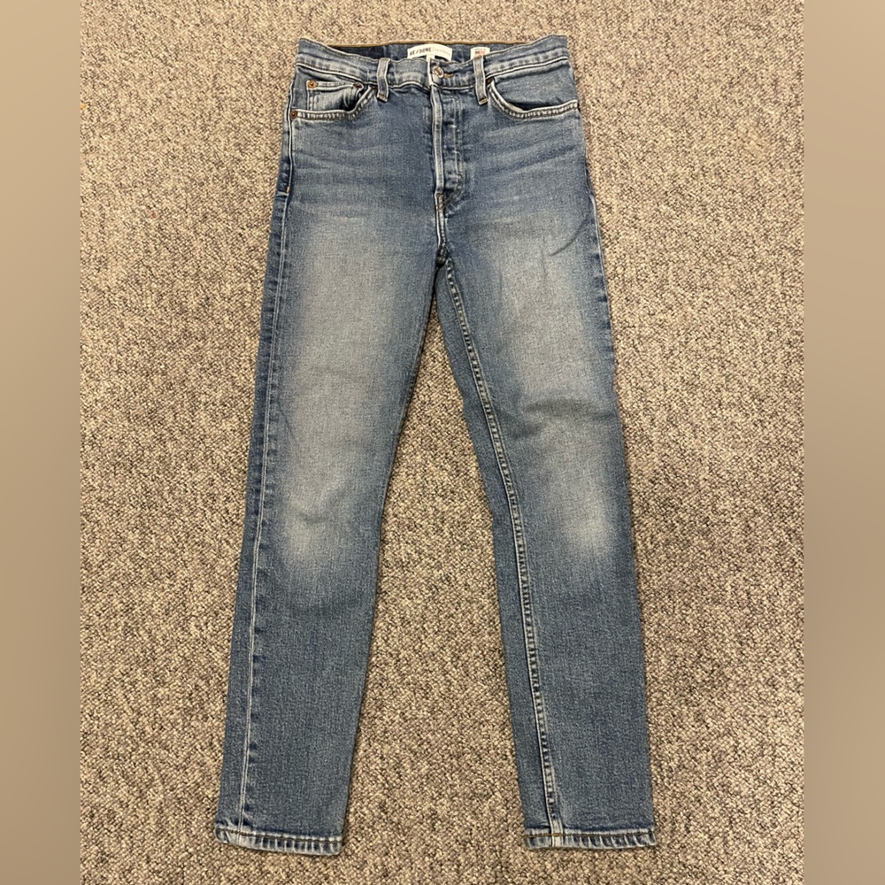 Re/Done Ankle Crop Stretch Denim